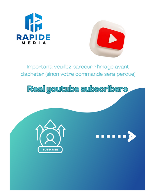 Vrais abonnés YouTube