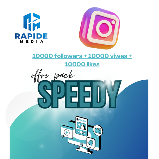 OFFRE PACK SPEEDY INSTAGRAM - OFFRE TEMPORAIRE