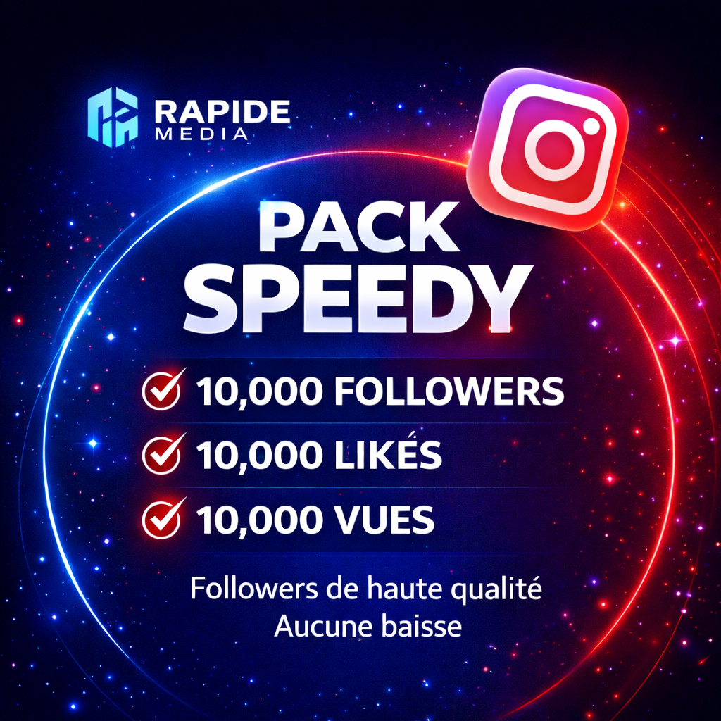 OFFRE PACK SPEEDY INSTAGRAM - OFFRE TEMPORAIRE